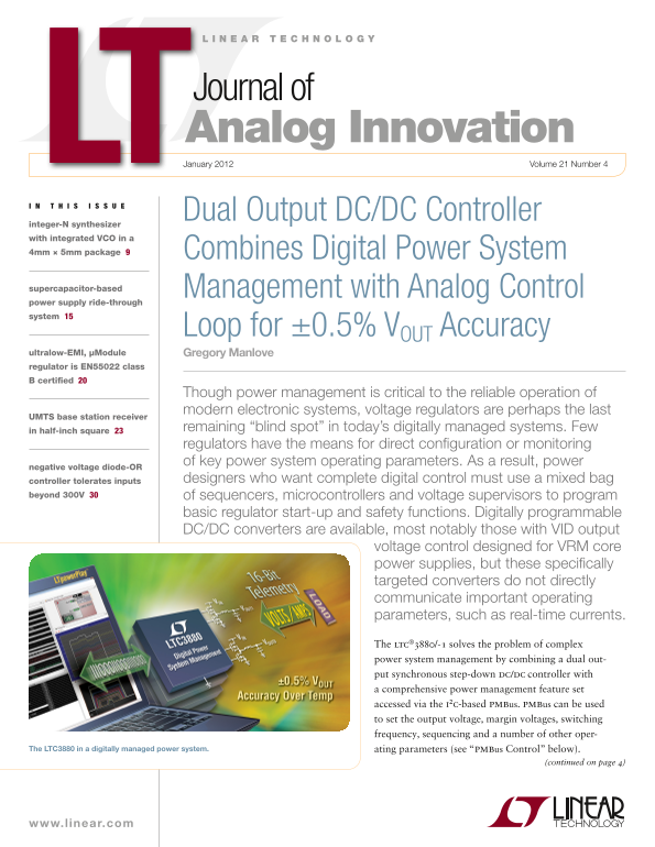 LINEAR LTC3880 User Guide - Page 1