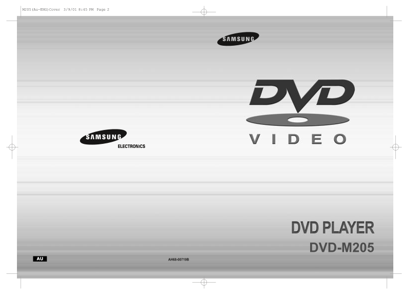Samsung DVD-M205 DVD Player User Guide - Page 1