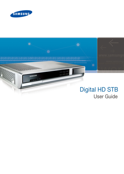 SAMSUNG Digital HD STB User Guide - Page 1