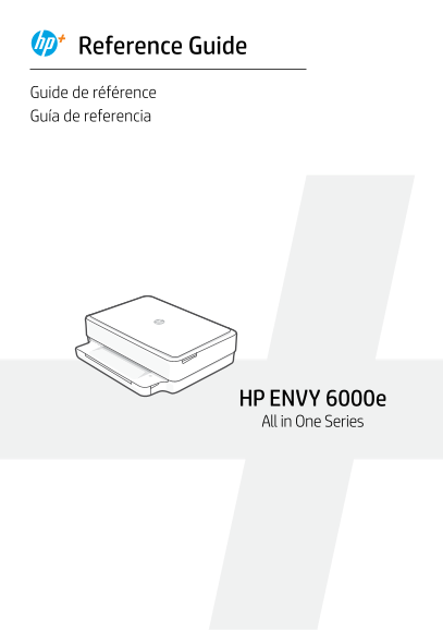 HP ENVY 6000e Series Reference Guide - Page 1