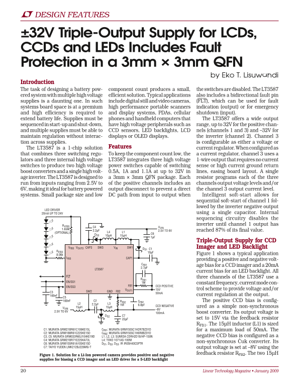 LINEAR LTC3587 User Guide Manual - Page 1