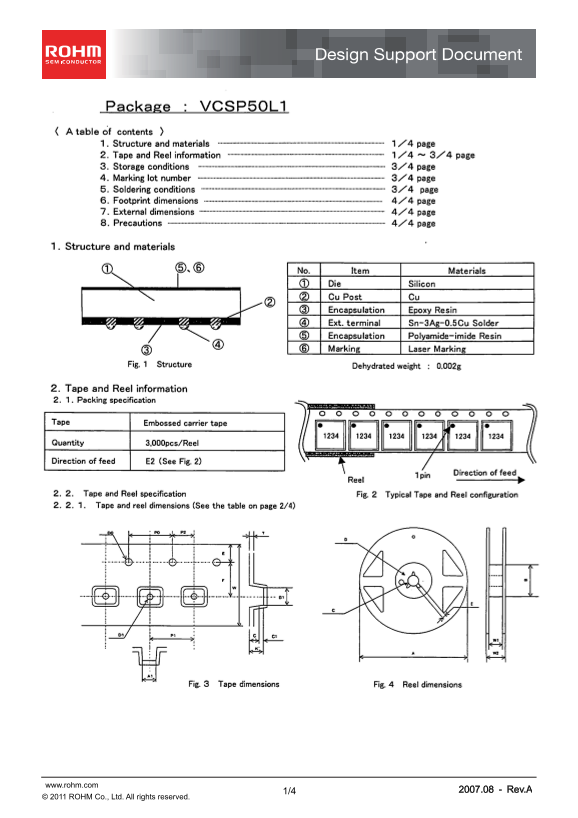 ROHM VCSP50L1 User Guide (6) and Owner's Manual - Page 1