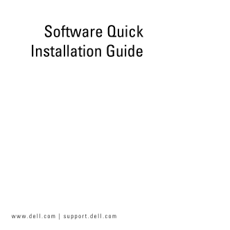 Dell OpenManage Software 3.0 SC Software Quick Installation Guide - Page 1
