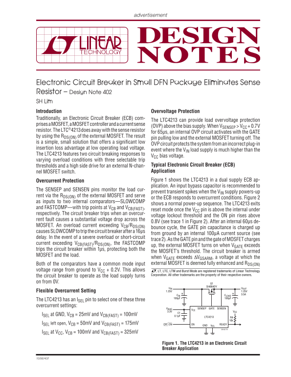 LINEAR dn402 Data Sheet User Guide - Page 1