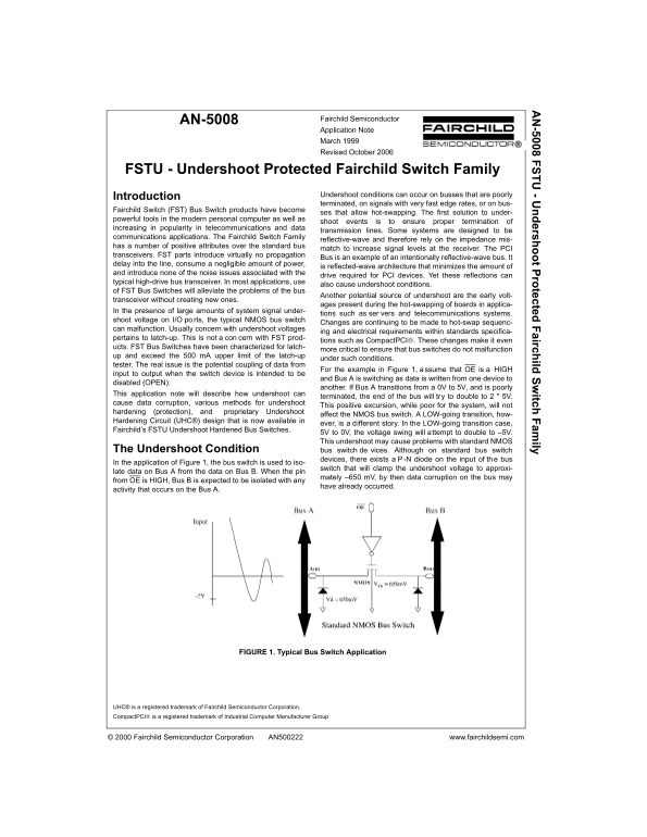 Fairchild AN-5008 Data Manual - Page 1