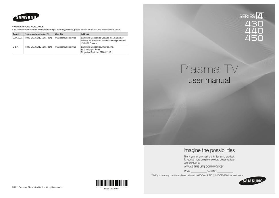 Samsung 430 440 450 User Guide - Page 1
