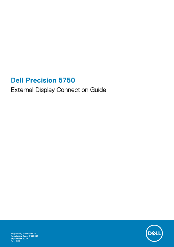 Dell Precision 5750 External Display Connection Guide - Page 1