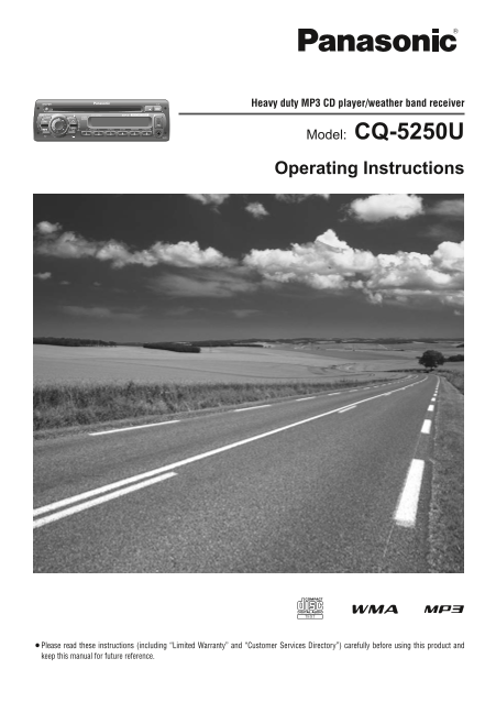 Panasonic CQ5250U User's Manual - Page 1