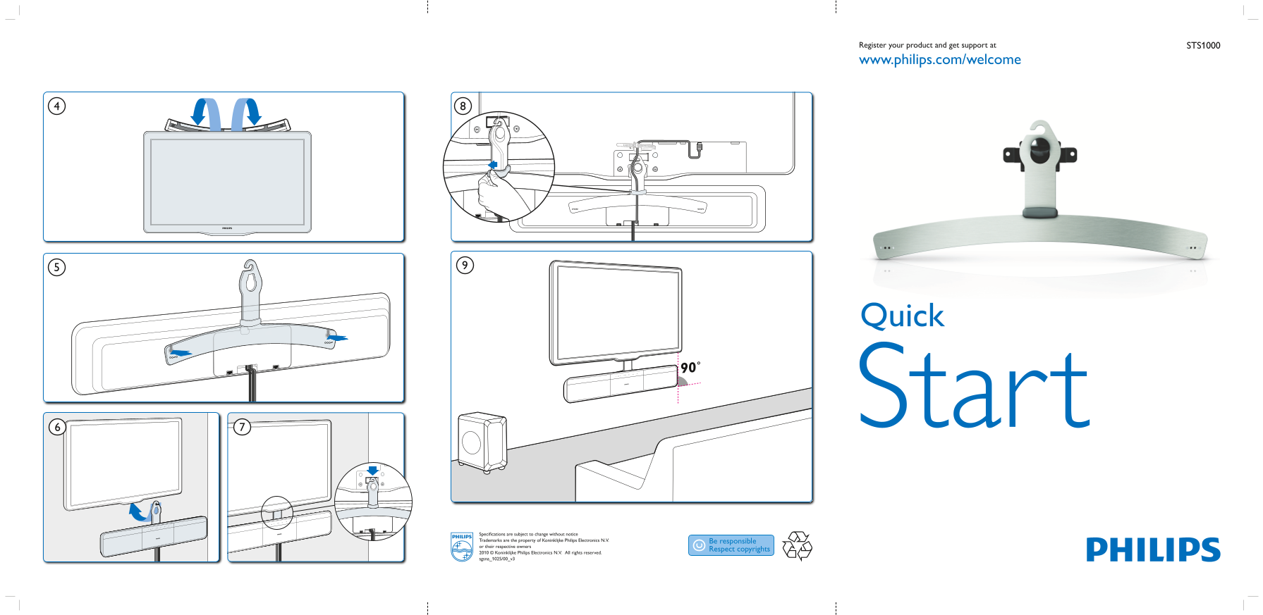 PHILIPS STS1000 Quick User Guide - Page 1