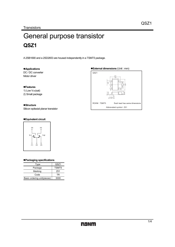 ROHM QSZ1 User Guide and Manual - Page 1
