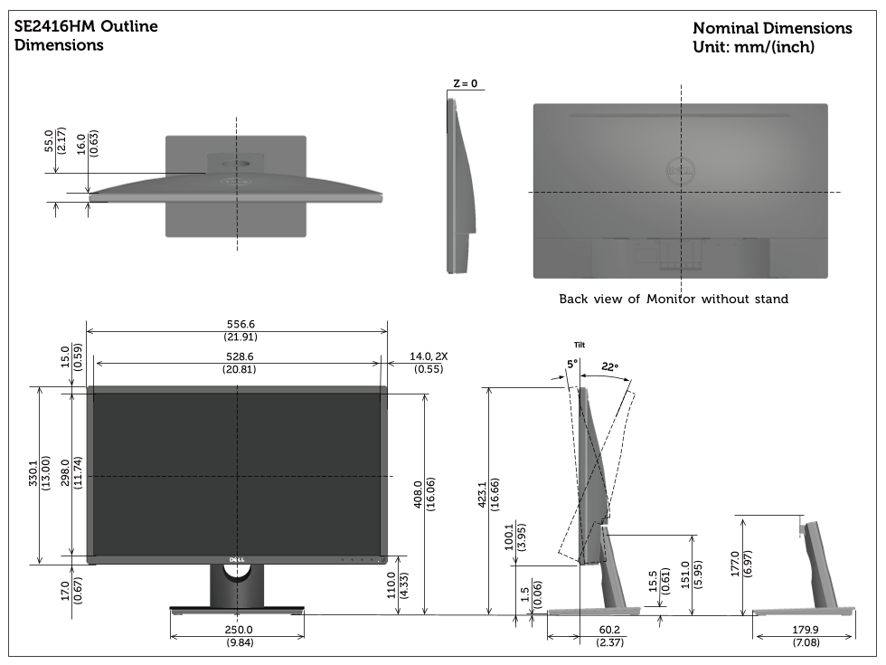 Dell SE2416HM Monitor User Guide - Page 1