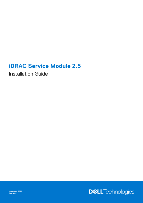 Dell iDRAC Service Module 2.5 Installation Guide - Page 1
