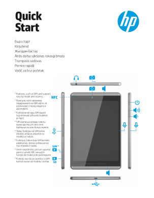 HP Pro Slate 8 Quick Install Guide - Page 1
