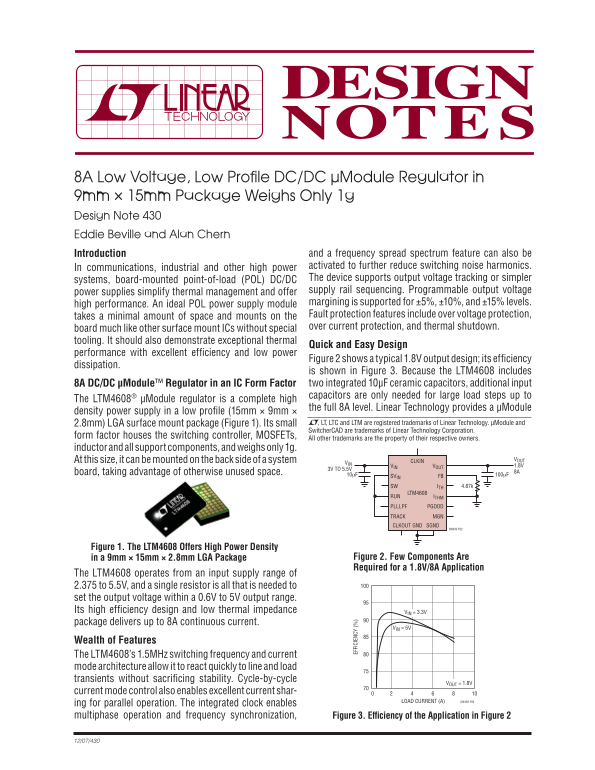 LINEAR dn430f Data Handbook - Page 1