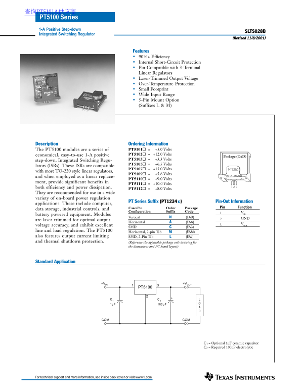 Texas Instruments SLTS028B Data Handbook - Page 1