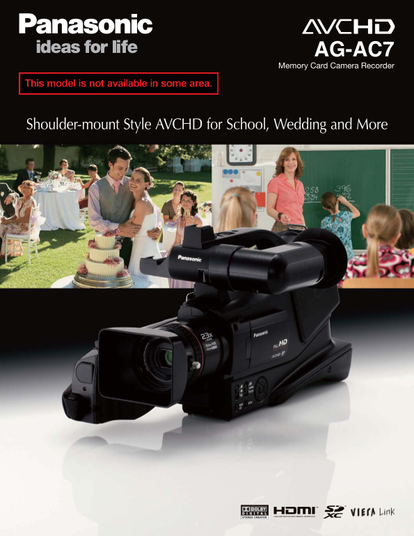 Panasonic AG-AC7 Camera User Manual - Page 1