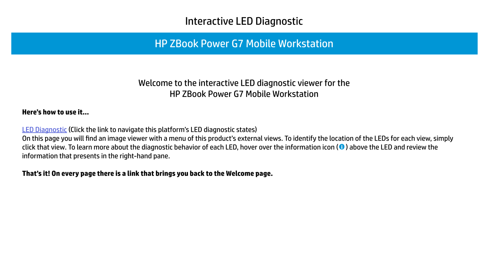 HP ZBook Power G7 Diagnostic Codes - Page 1