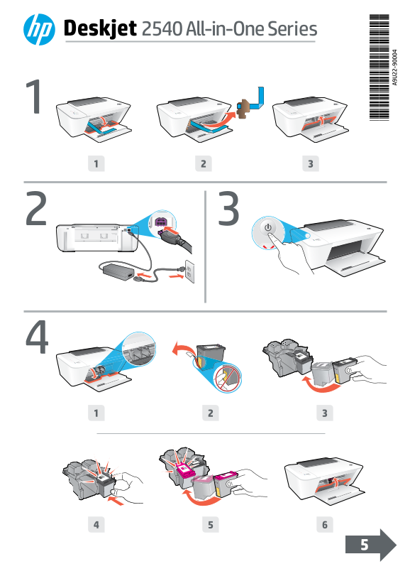 HP Deskjet Ink Advantage 2540 Series Install Poster - Page 1