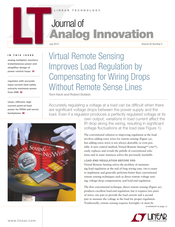 Linear Design Features - LTJournal-V20N2-00-Cover-LT4180-Tom_Hack User Manual - Page 1