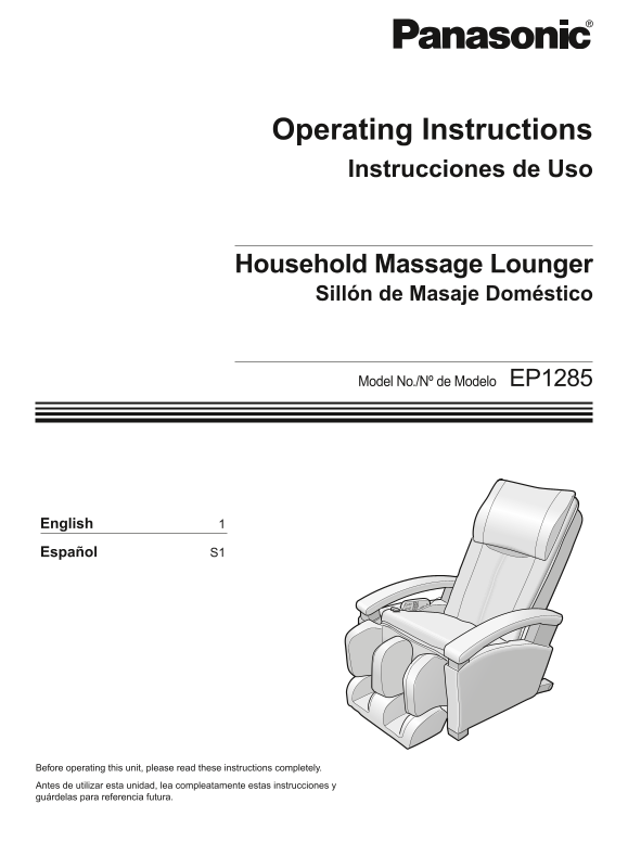 Panasonic EP1285 User Guide - Page 1
