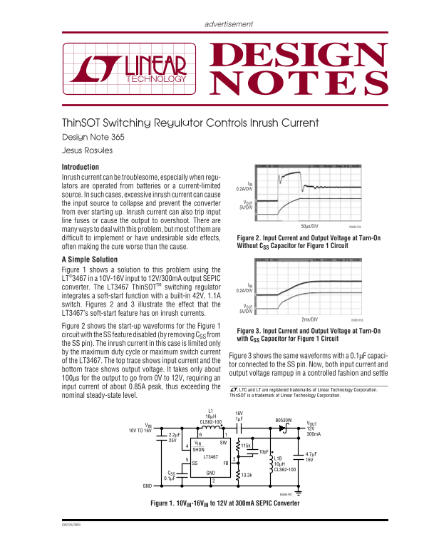 LINEAR dn365f Data Sheet - Page 1