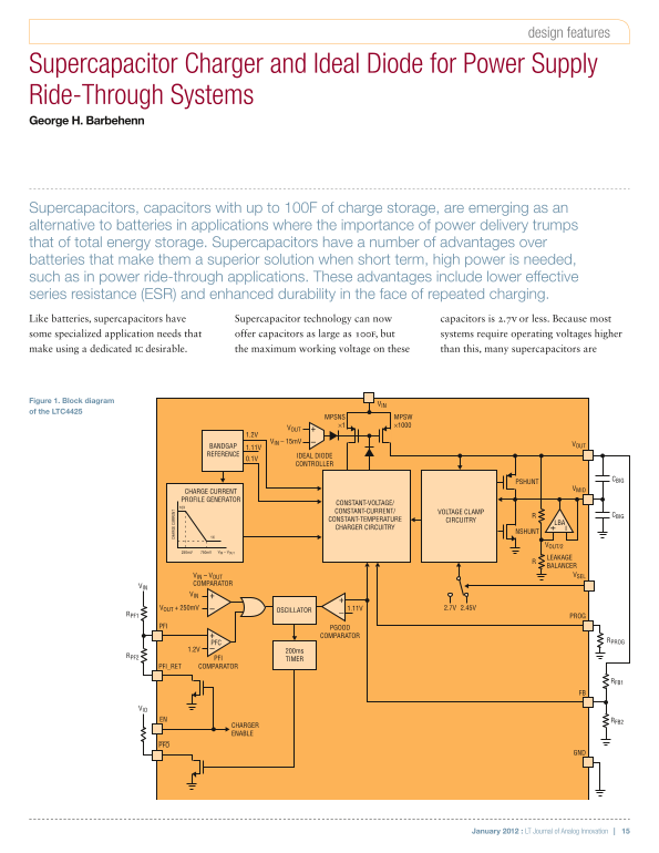 LINEAR LTC4425 User Guide - Page 1