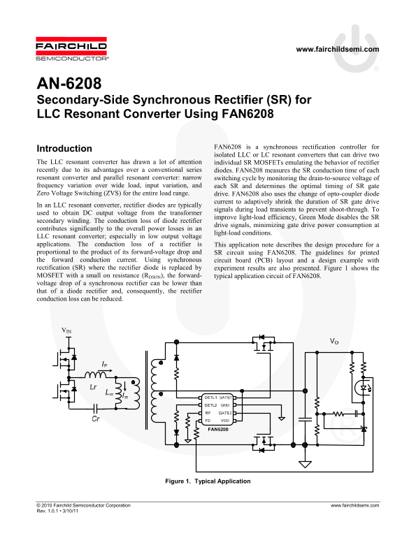 Fairchild AN-6208 Specifications Manual - Page 1