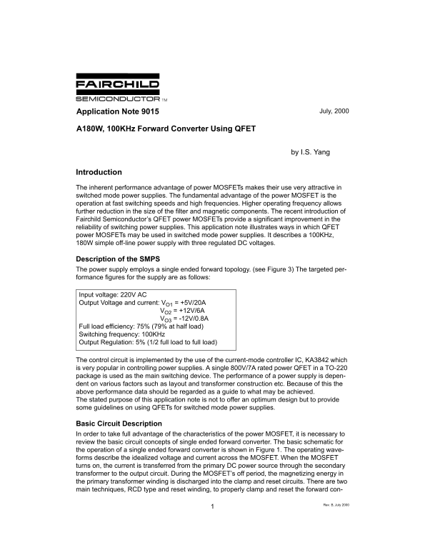 Fairchild 9015 User's Guide - Page 1