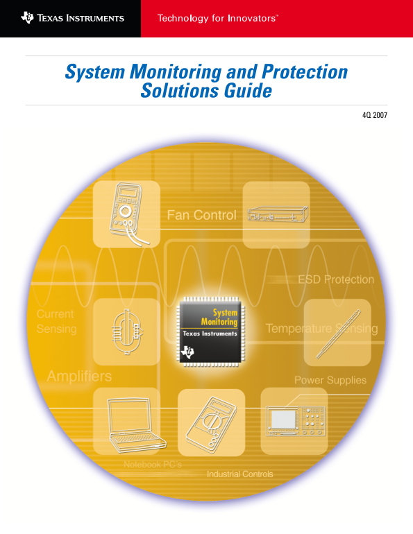 Texas Instruments System Monitoring and Protection Quick Reference Guide - Page 1