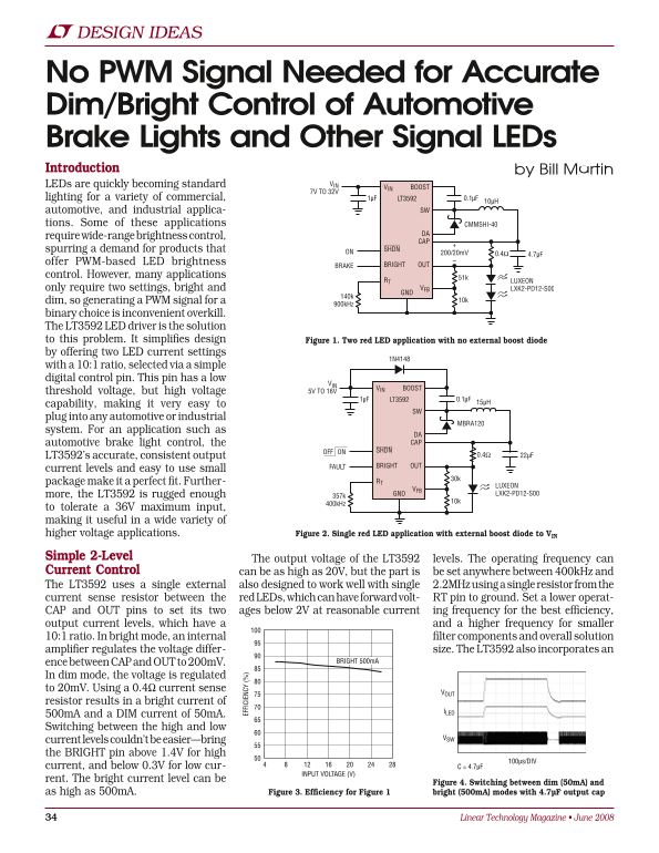 Linear Design Features LTMag-V18N02-12- LT3592 - Bill Martin Owner's Manual - Page 1