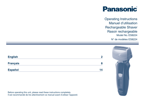 Panasonic ES8224 User Guide - Page 1