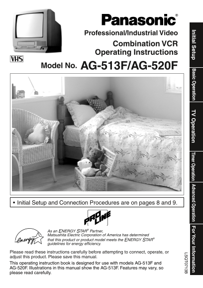 Panasonic AG-513F User Guide - Page 1