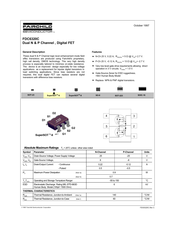 Fairchild FDC6320C User's Guide - Page 1