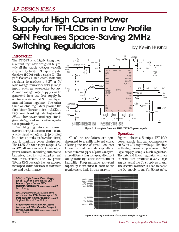 Linear Design Features LTMag-V18N03-10-LT3513 - Kevin Huang Owner's Manual Technical Guide - Page 1