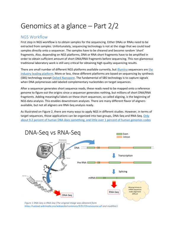 Dell Genomics At A Glance-Part2 Overview/Quick Guide - Page 1
