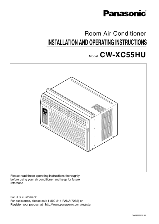 Panasonic CWXC55HU User's Manual - Page 1