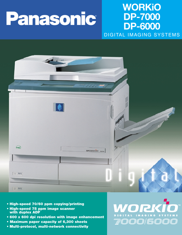 Panasonic DP-7000/6000 User's Manual / Instruction Booklet - Page 1