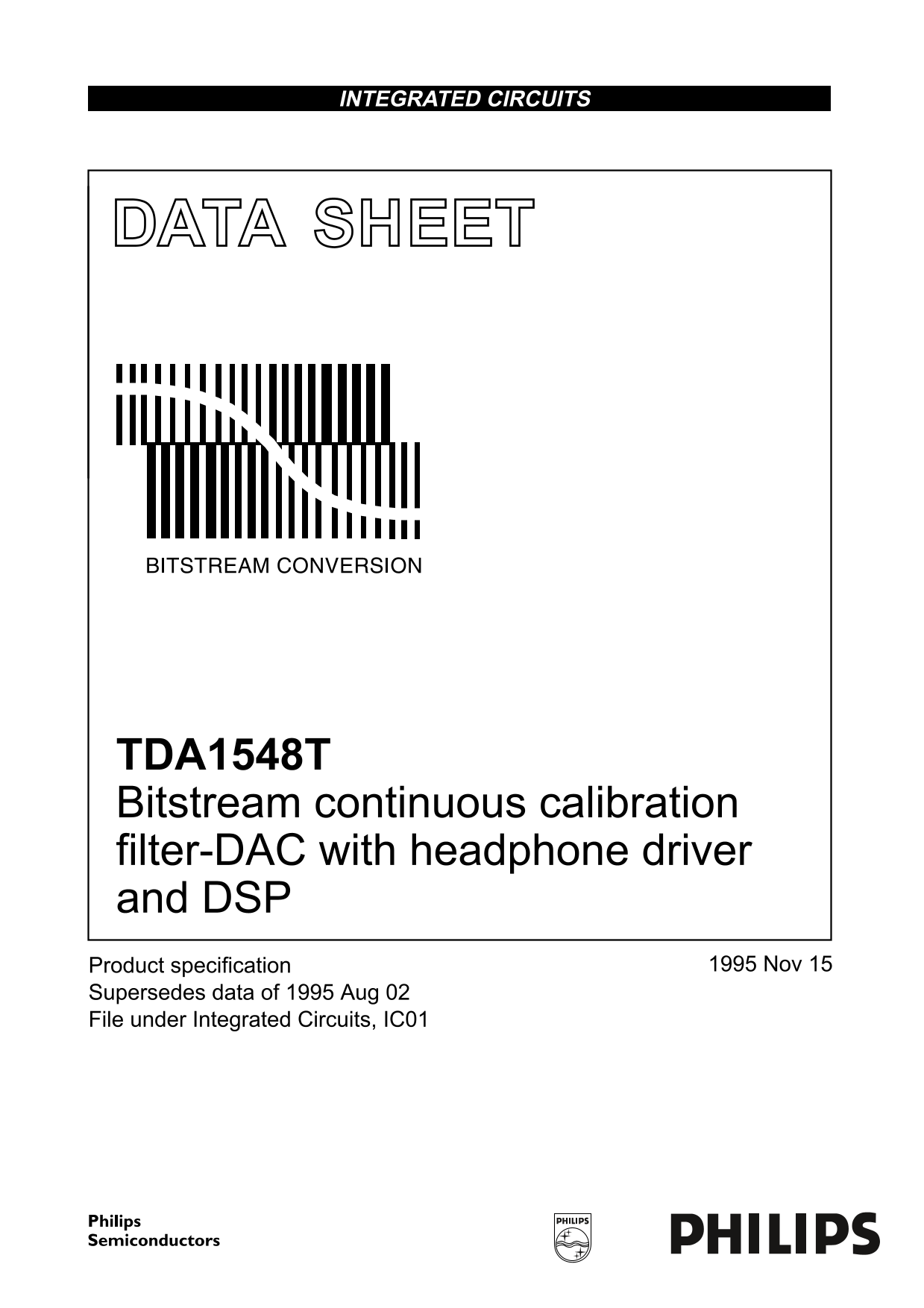 Philips TDA1548T Data Manual - Page 1