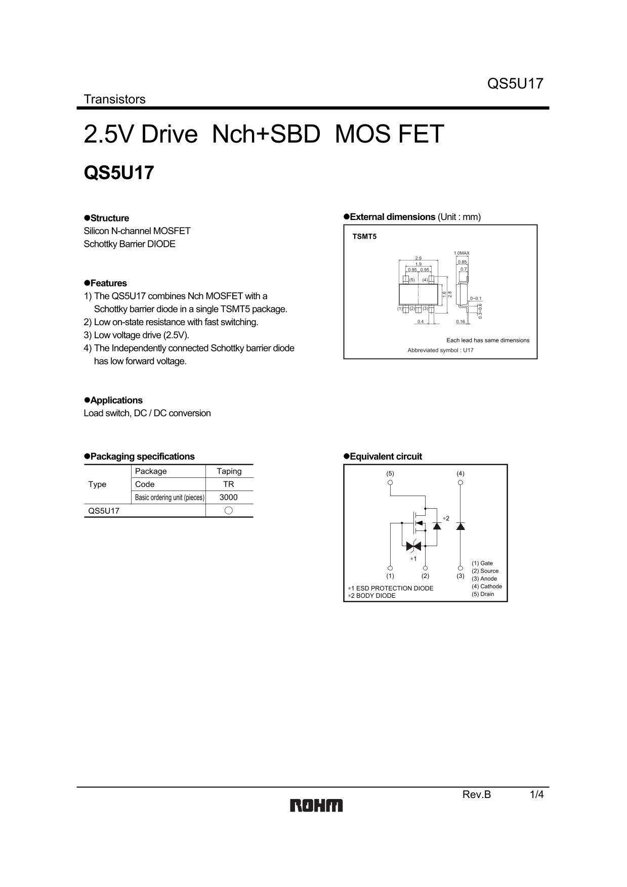 ROHM QS5U17 User Guide - Page 1
