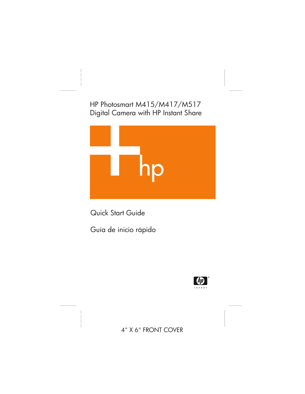 HP Photosmart M417 M517 Digital Camera Quick Start Guide with HP Instant Share - Page 1
