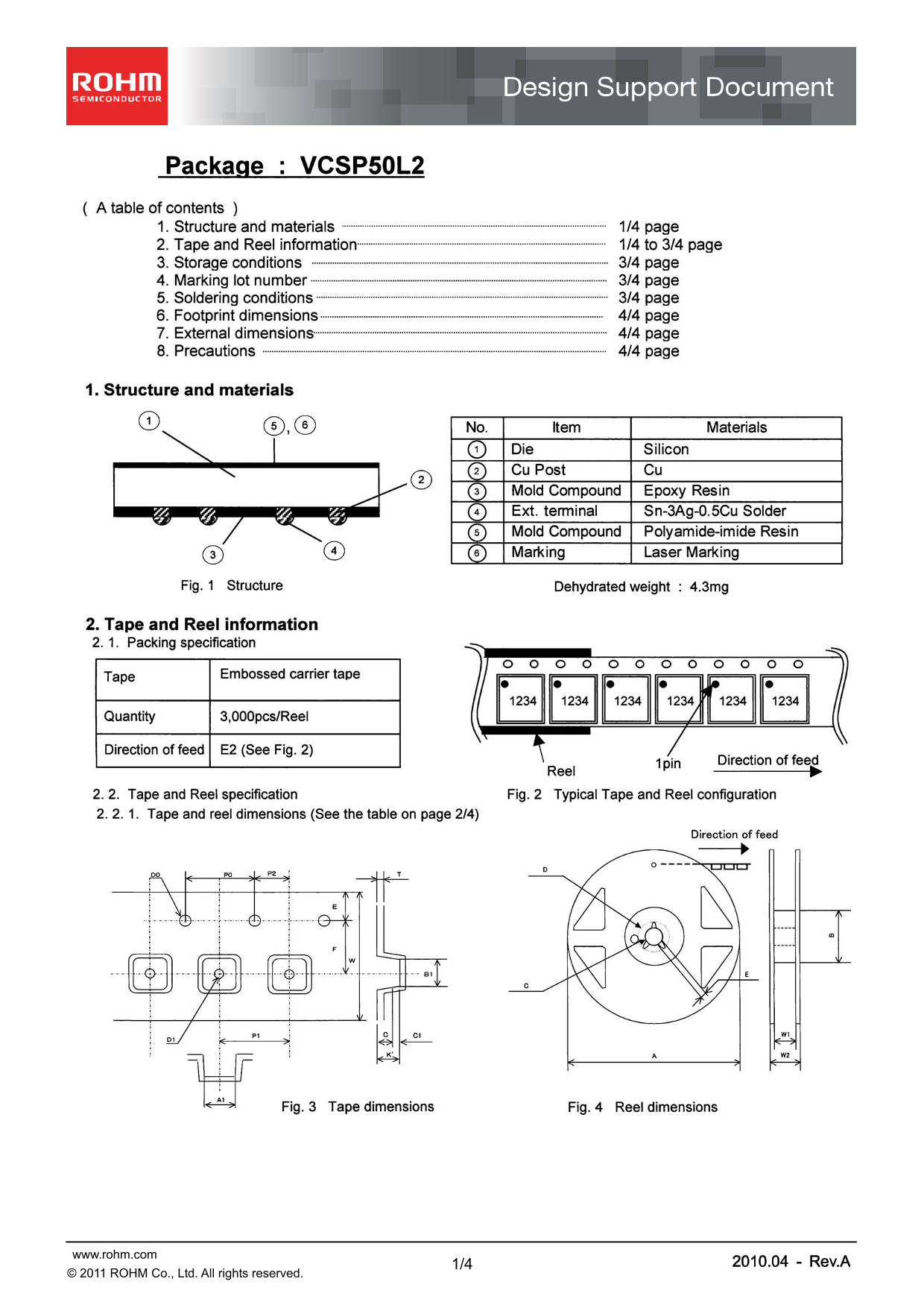 ROHM VCSP50L2 Data Handbook(7) Owner's Manual - Page 1