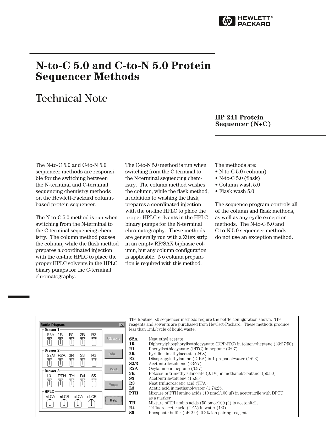 HP 241 N-to-C and C-to-N Column Switching Techniques Guide 5.0 - Page 1