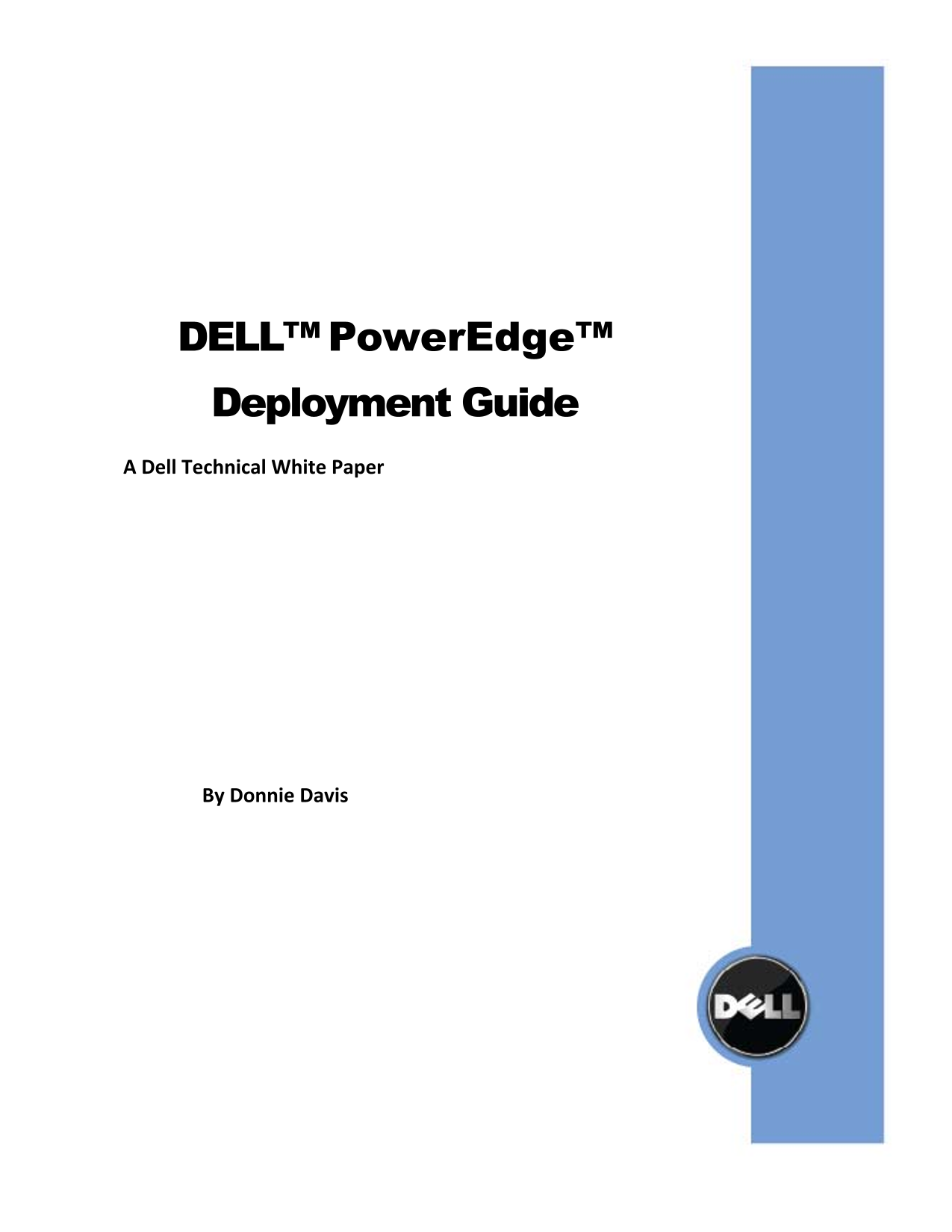 Dell PowerEdge Deployment Guide - Page 1