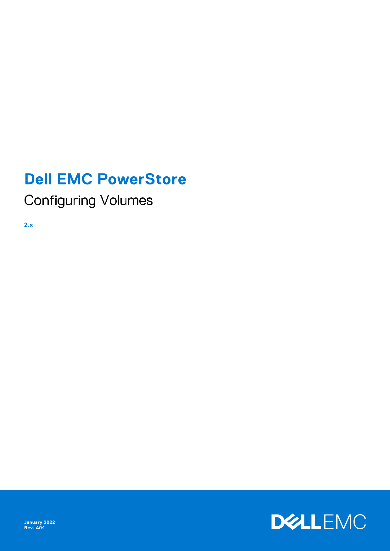 Dell EMC PowerStore Configuring Volumes Owner's Manual - Page 1