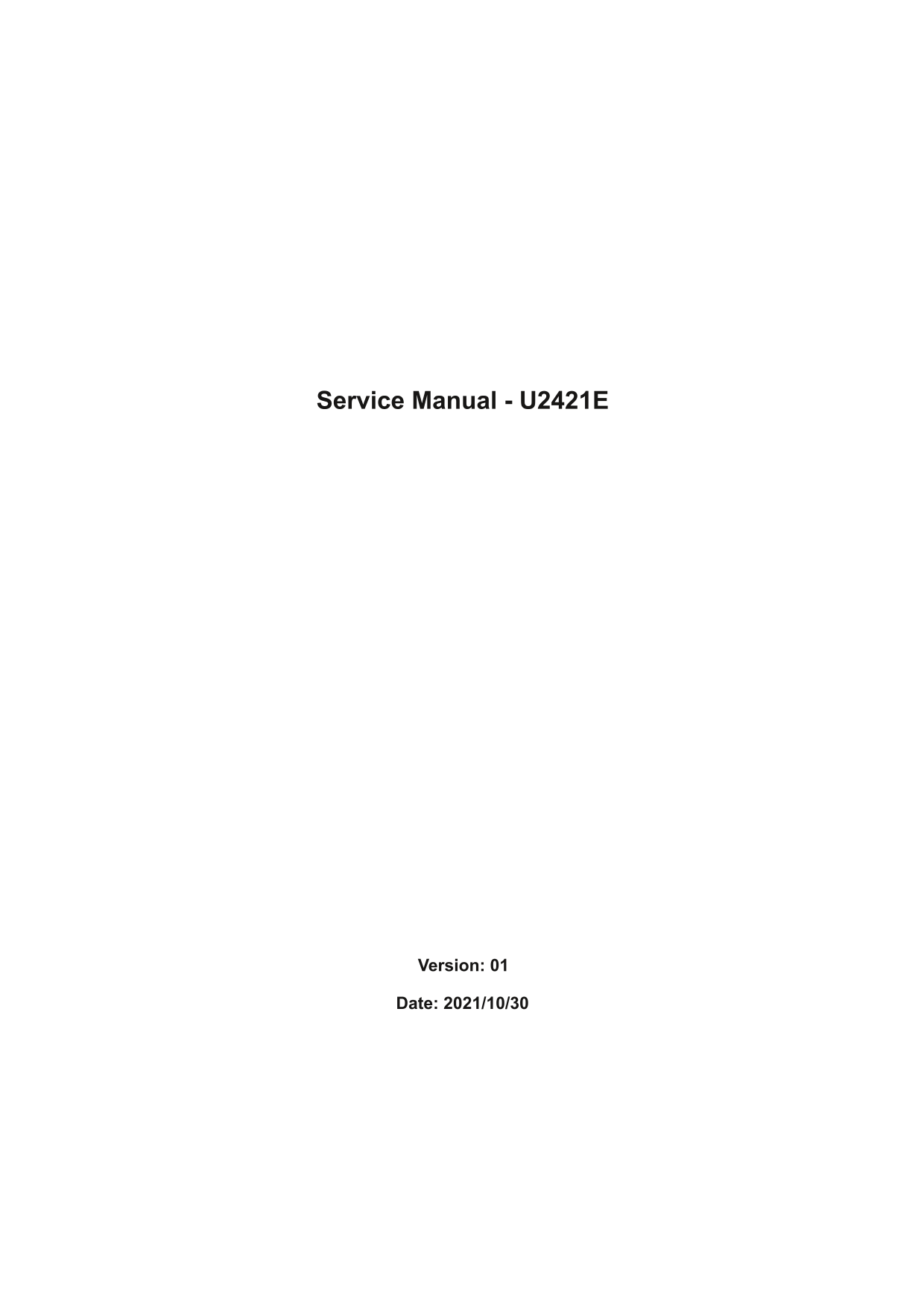 Dell U2421E Monitor Simplified Service Manual - Page 1