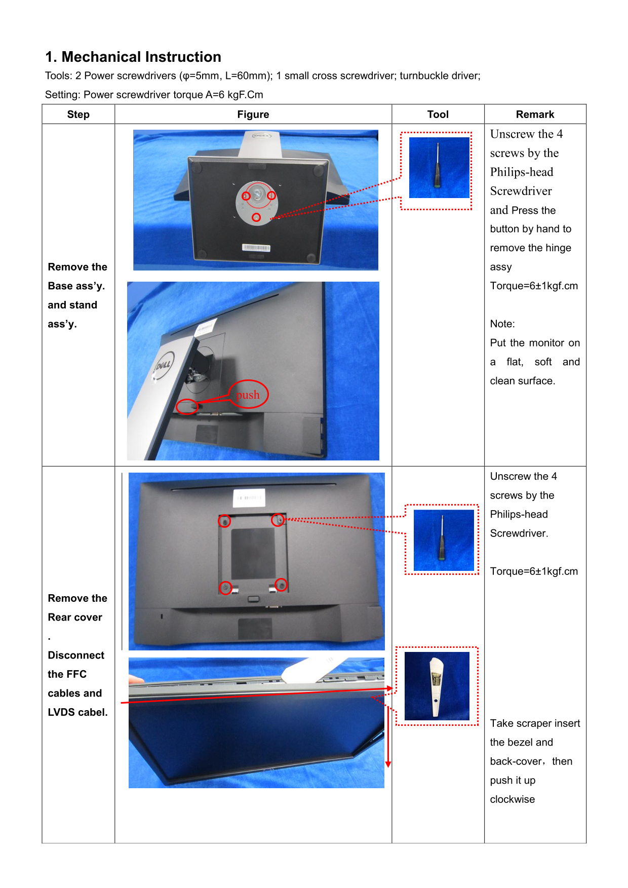 Dell P2418D Monitor Teardown Instructions - Page 1