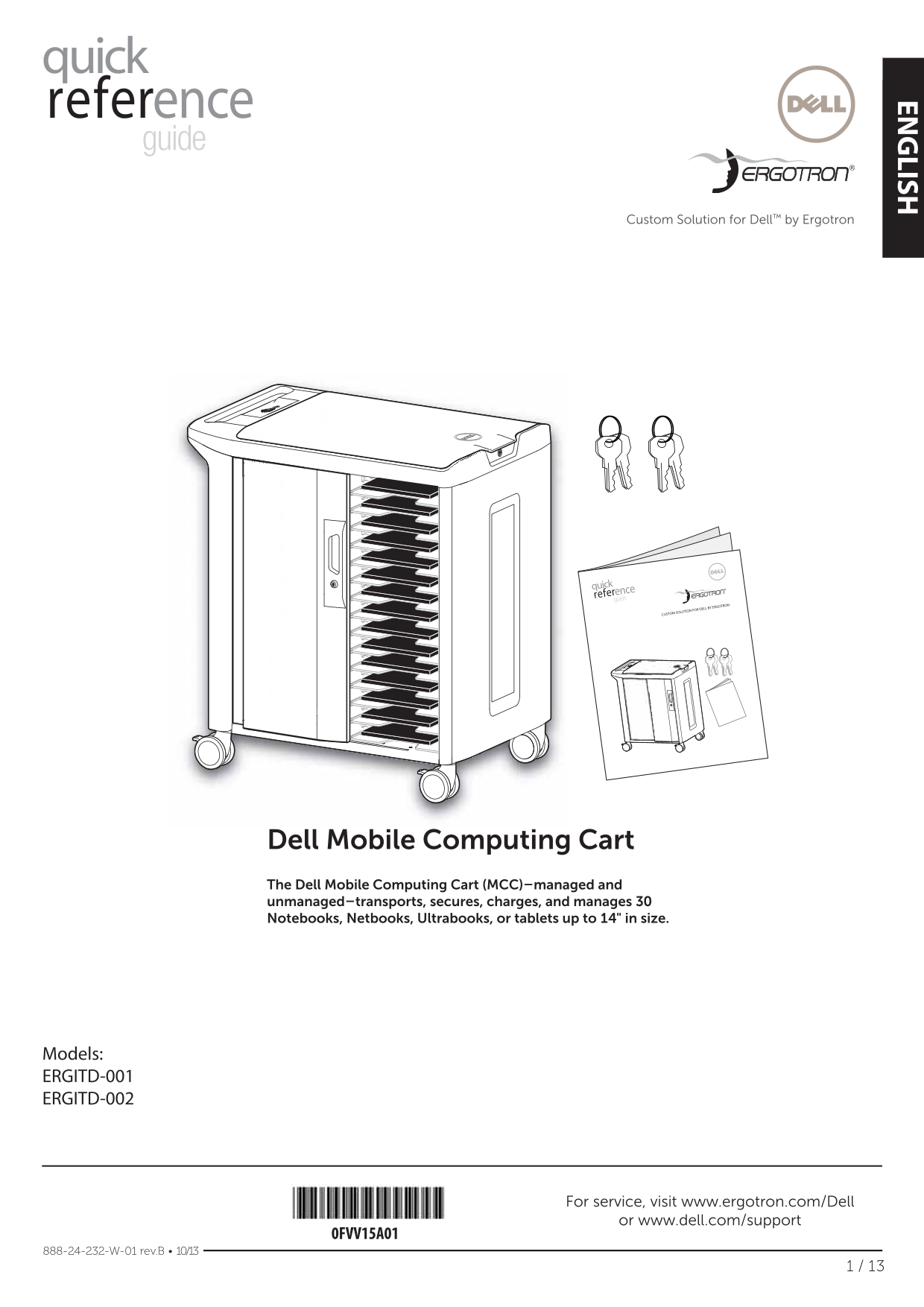 Dell Mobile Computing Cart (Unmanaged) User Guide - Page 1