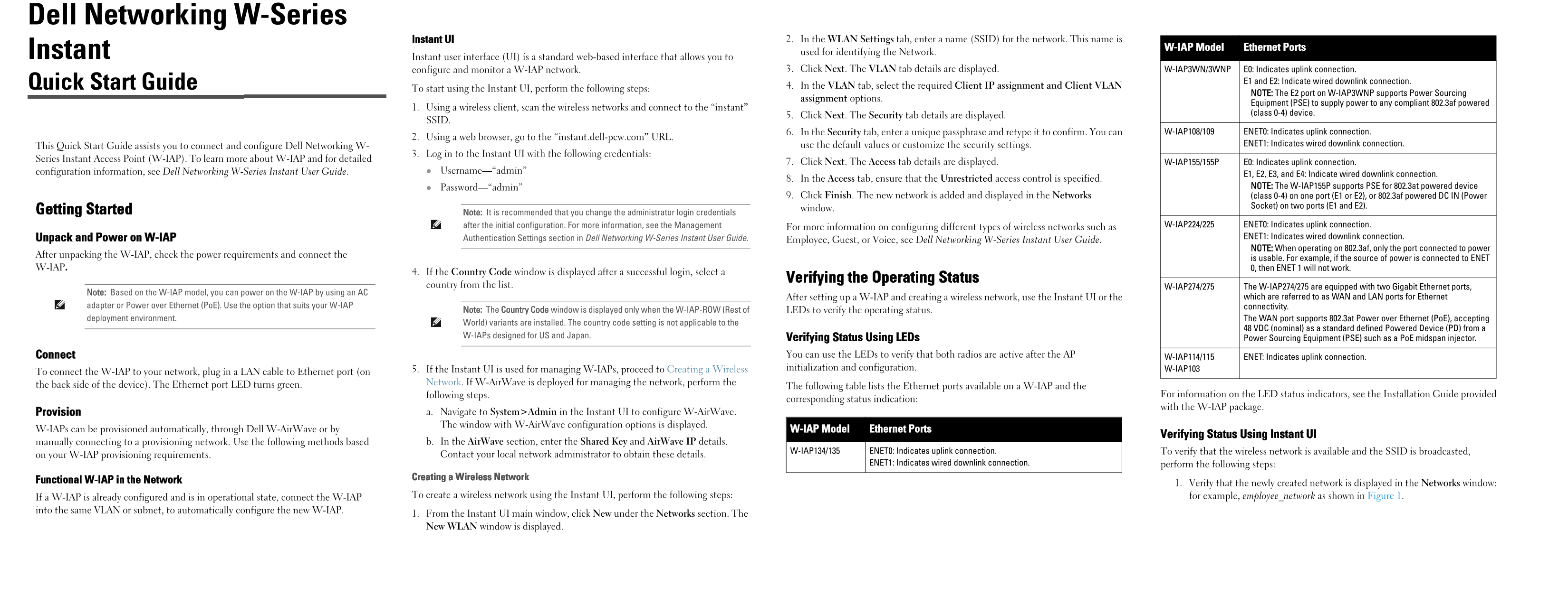Dell Instant 6.4.0.2-4.1 Quick Start Guide - Page 1
