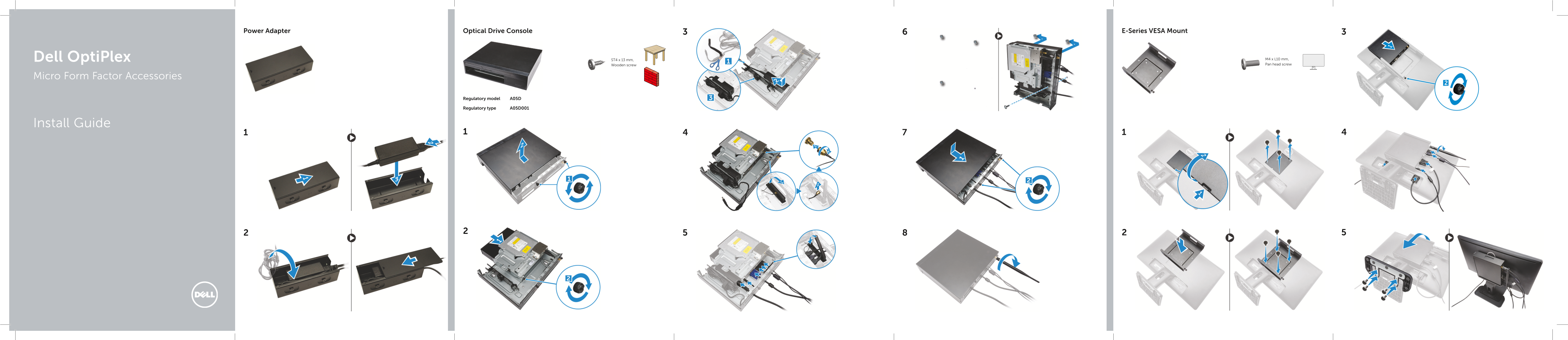 Dell OptiPlex Micro Form Factor Accessories Install Guide - Page 1