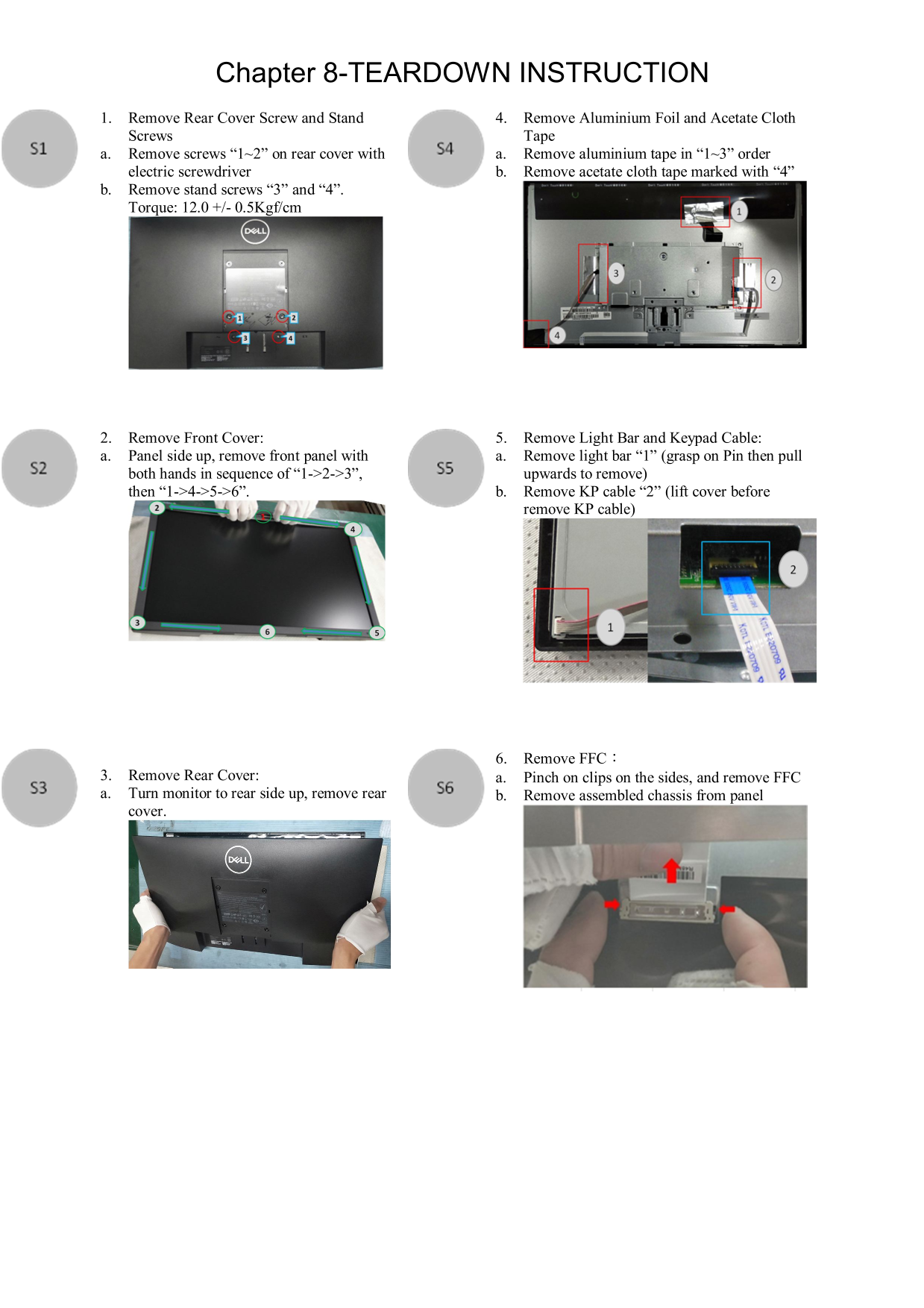 Dell E2221HN Monitor Teardown Instructions - Page 1